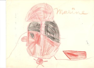 Childhood drawing 9 1964
