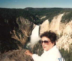 Elsie 1993 Yellowstone falls 2