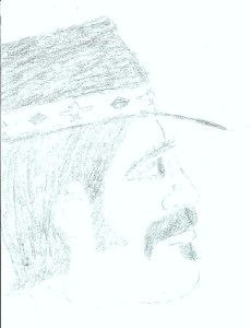 LP drawing od dad 1972