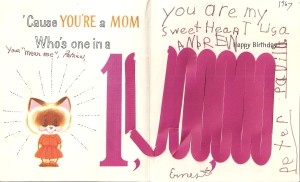 Mothers Day card from kids